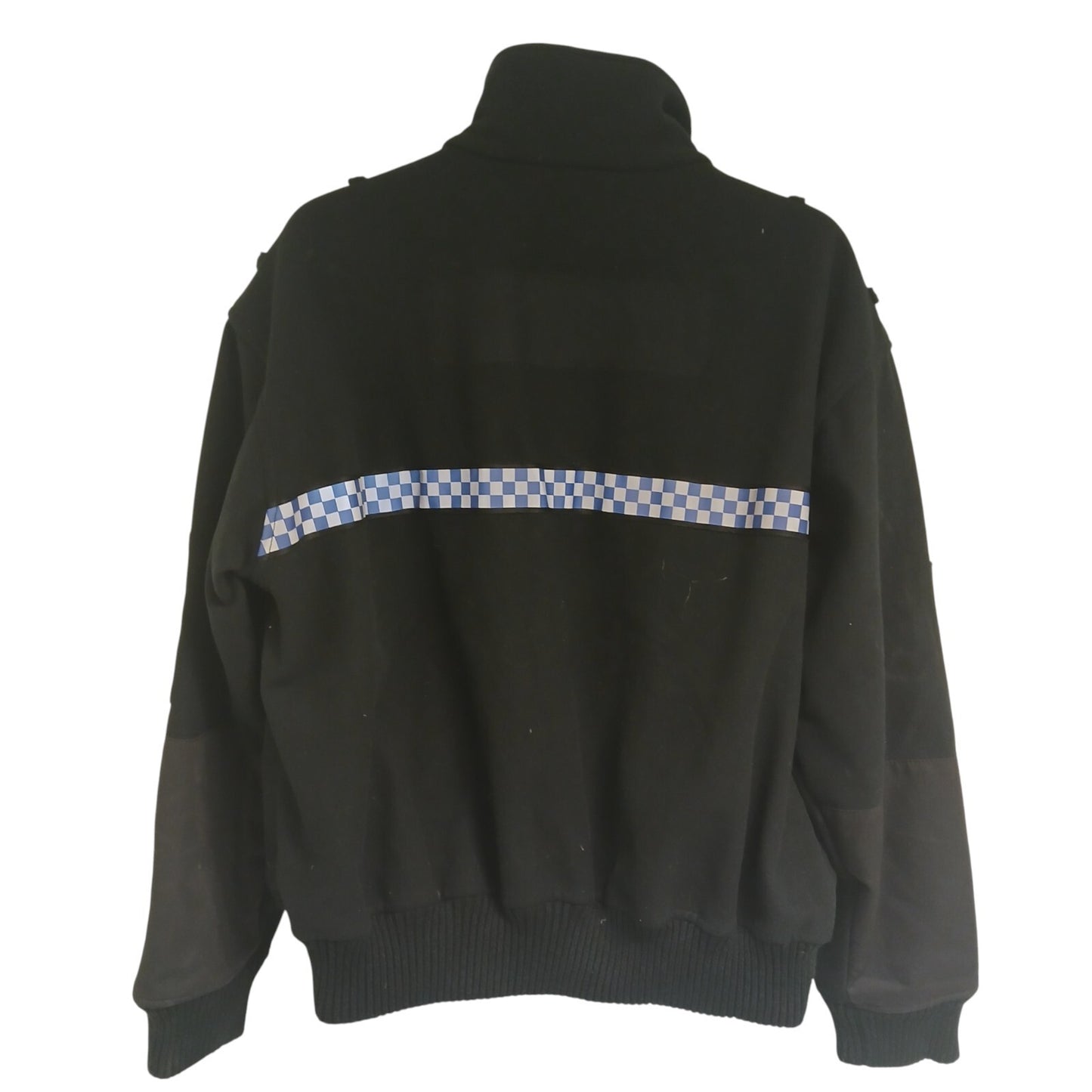 Fleece Jacket Police Checked Reflect Klickfast Black Security Cosalt Bomber Coat