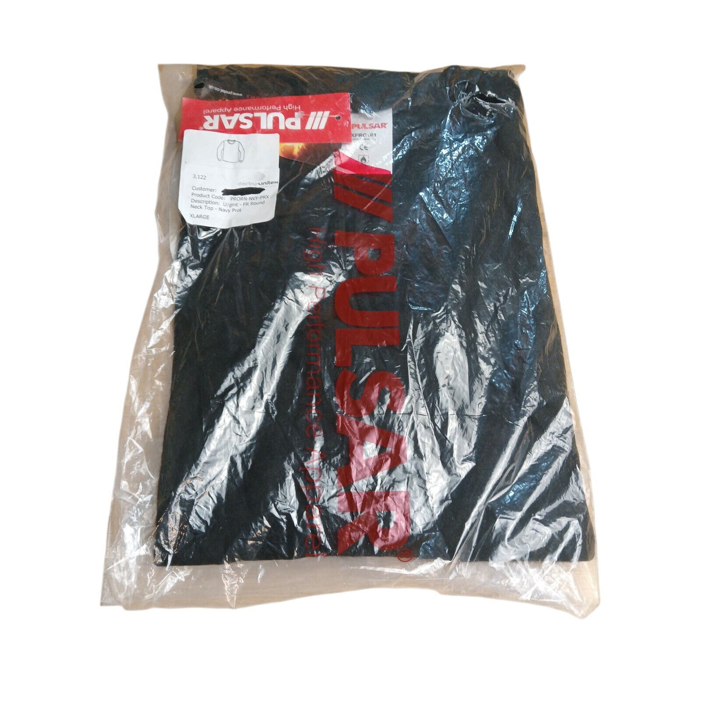 Pulsar Thermal Top Underwear Black X Large Flame Retardant Warm Long Sleeve