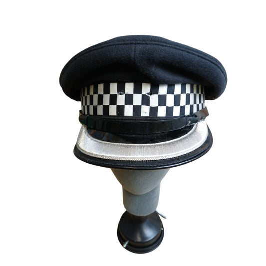 Police Peaked Cap Chief Superintendent Silver Banded Film Collector B Grade Hat
