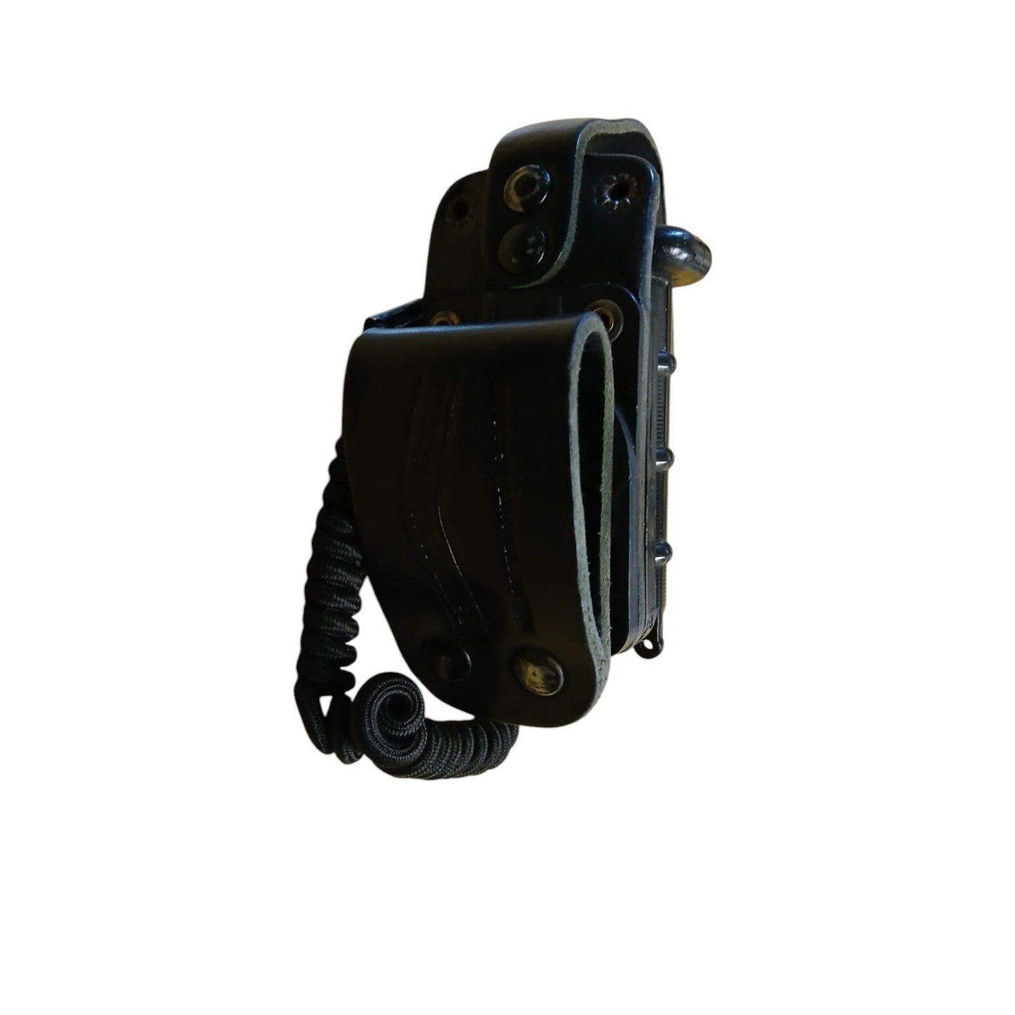 Protec Police Duty Belt With 6 Pouches Attachments Black Security Webbing (J)