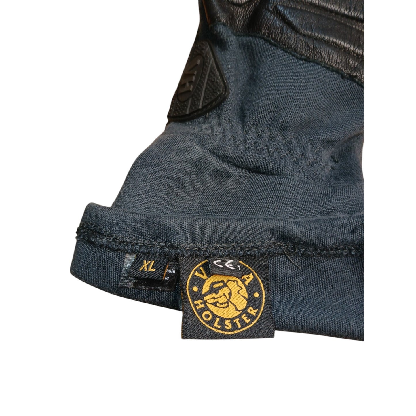 Vega Holster Gloves Delta L Tactical Gauntlet Black Leather With Kevlar Security