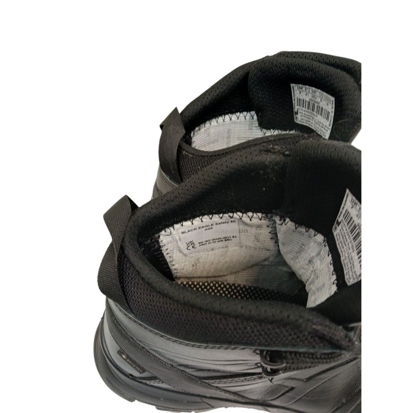 Haix Black Eagle Boots Goretex Steel Mid Safety Size 7 Police Security Workwear