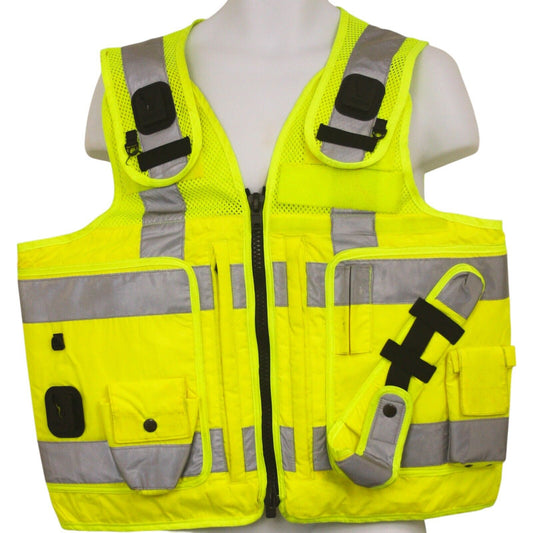 Mehler Vario System Vest Tactical Hi Viz Vis Klickfast Ex Police Medium Security