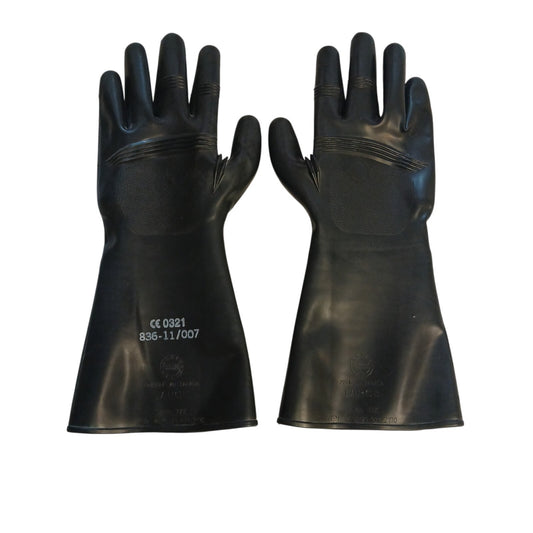 AirBoss Defence NBC Gloves Large CE0321 CBRN Protective Rubber Gauntlet