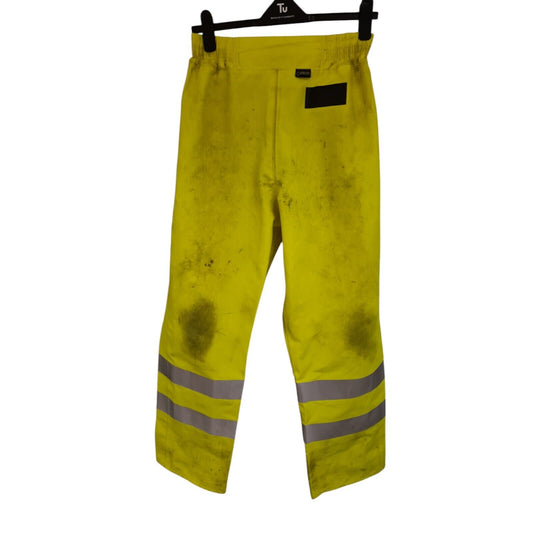 Hi Vis Goretex Work Over Trousers Yellow Hi Viz Waterproof Foul Weather Gore-Tex