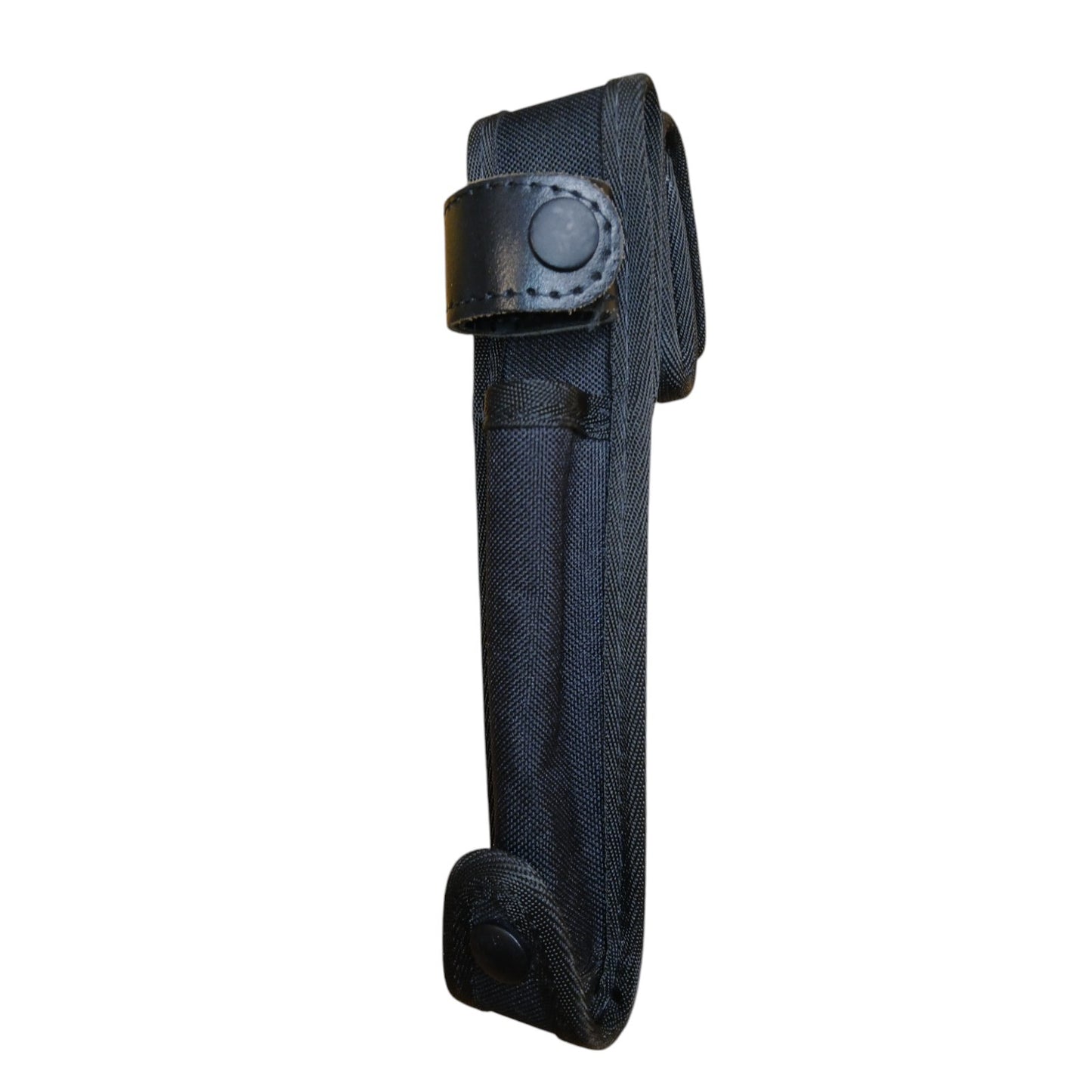 Baton Holder Belt Loop Nylon Leather Strap 360 Rotation Black Police Security