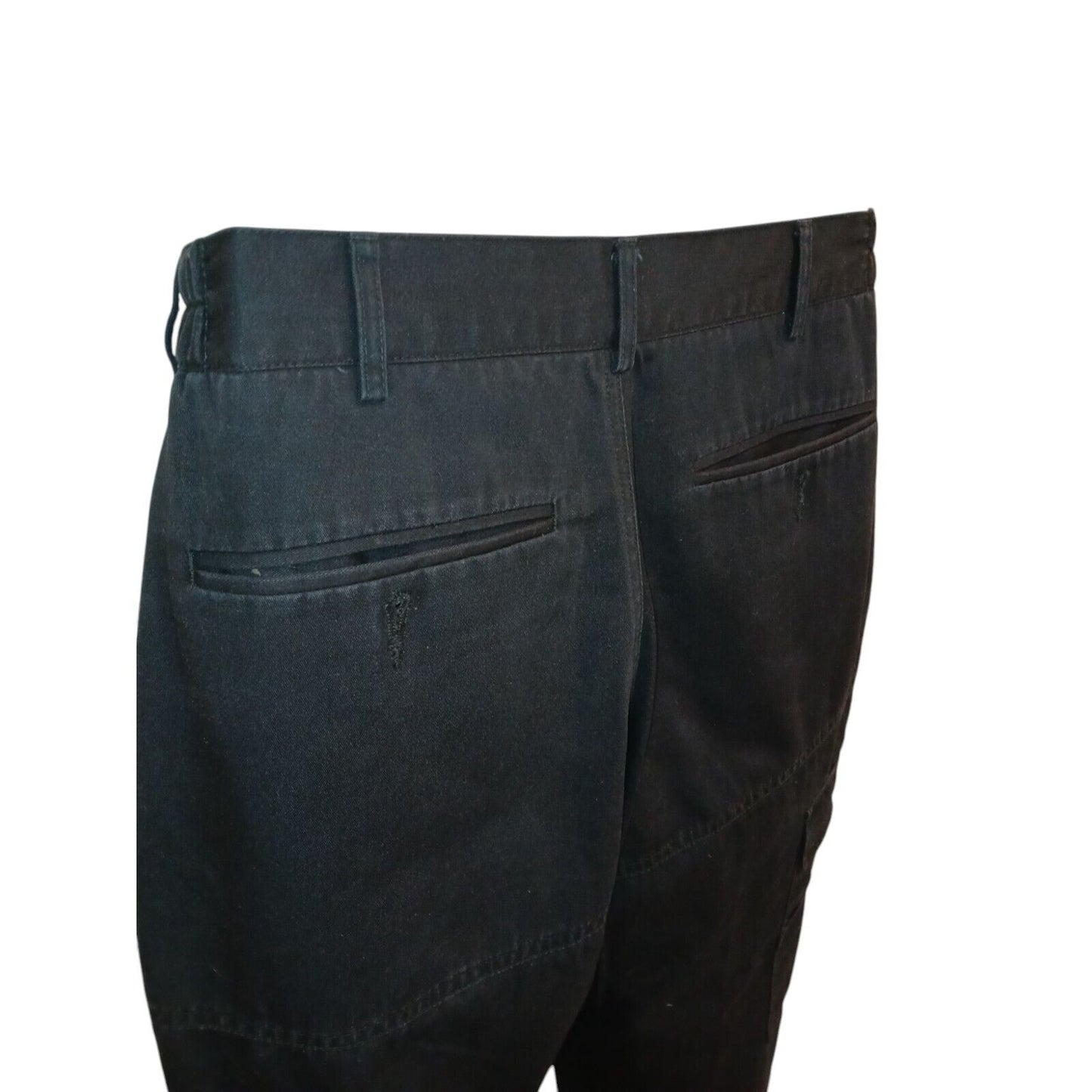 Combat Cargo Work Trousers Mens Black Ex Police Airsoft Paintball SecurityGrade1