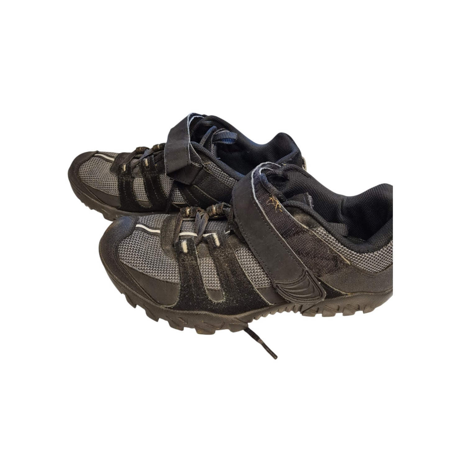 Endura Cycling Shoes Mountain Bike Black/Grey With Cleat Plates Size 7 Patrol