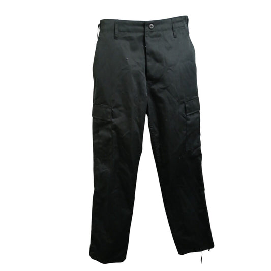 Mil-Tec Tactical Combat Trousers Cargo Black 30% Braumwolle Police Military Work