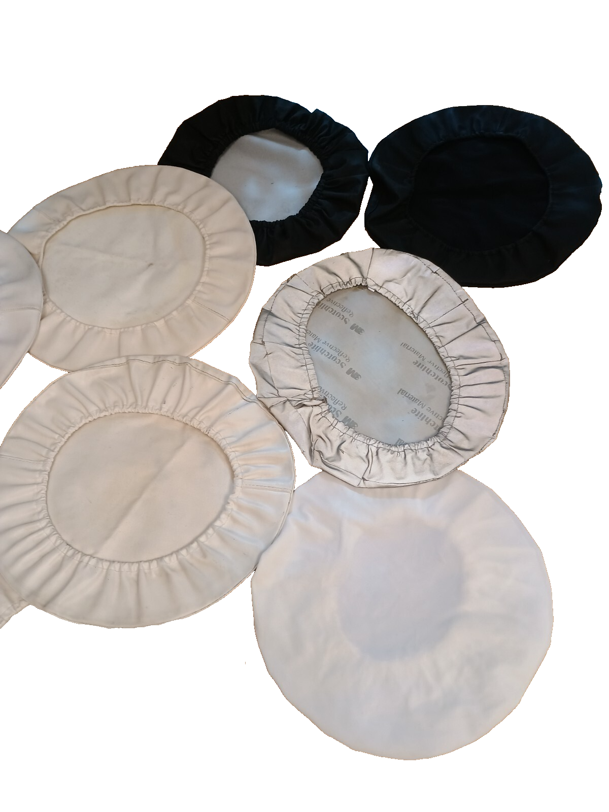 Peaked Cap Hat Covers Bundle x 9 White Black Hi VIs Hi Viz Traffic