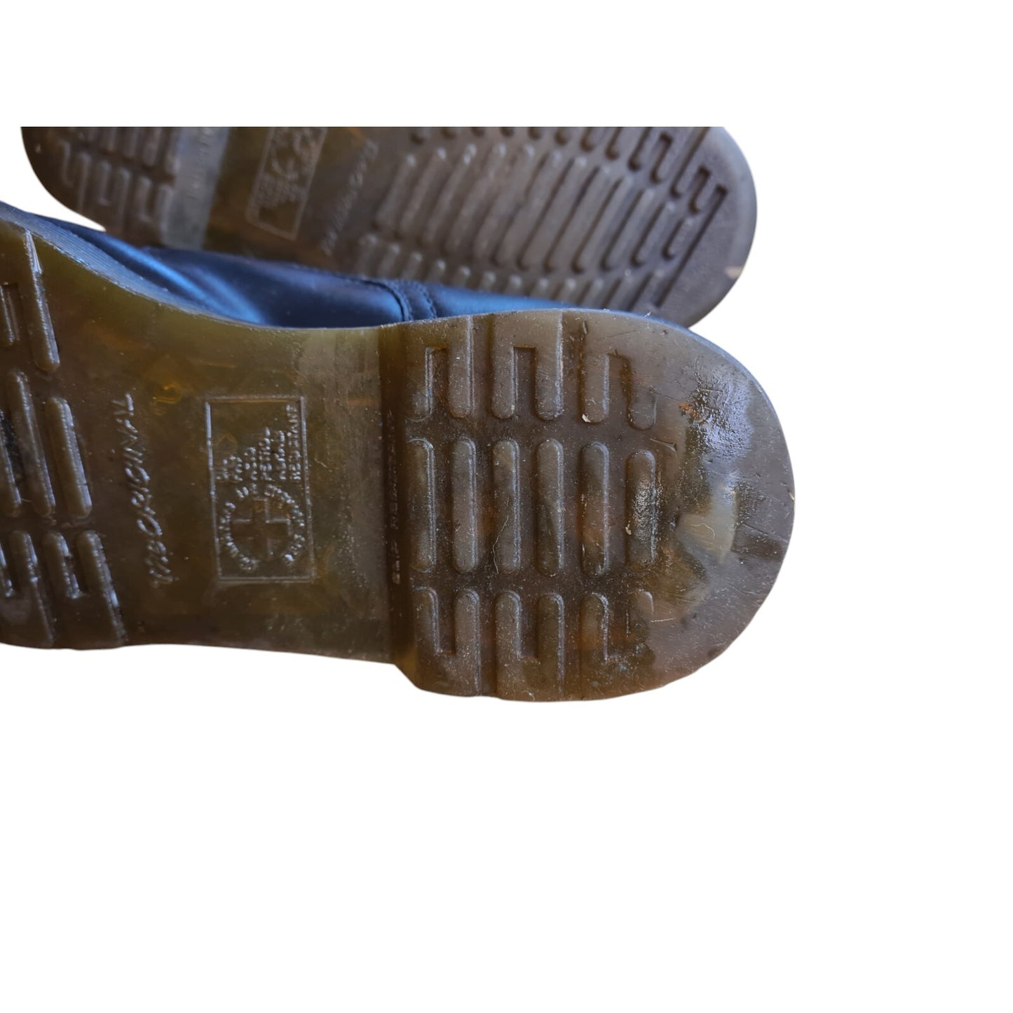 Dr Martin Steel Toe Cap Black Shoes Size 8 Slip Resistant Sole Safety Security