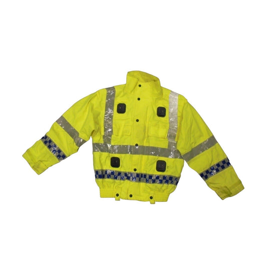 Hi Vis Jacket Blouson Bomber Hi Viz Waterproof Security Emergency RecoveryPolice