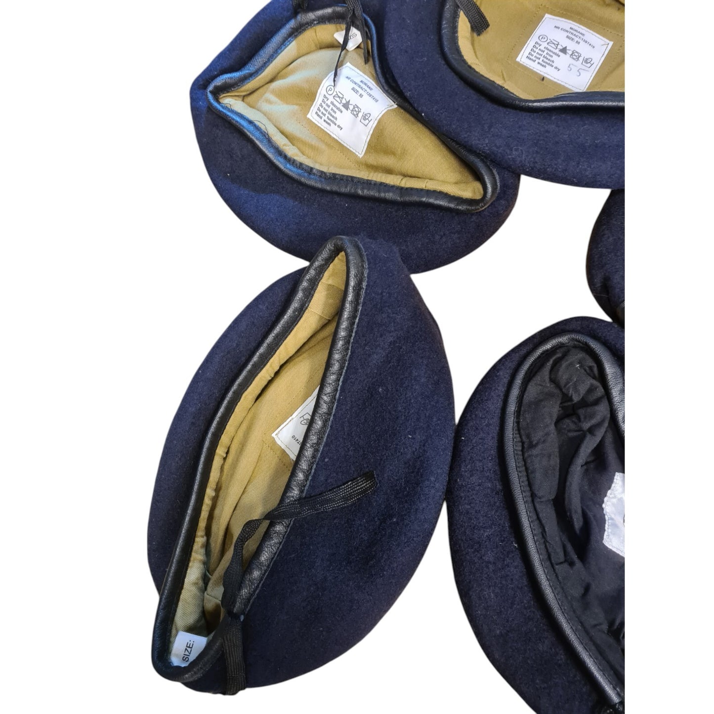 Wool Beret Bundle Military Issue Navy Blue x10 Various Sizes Ranks Services (B)