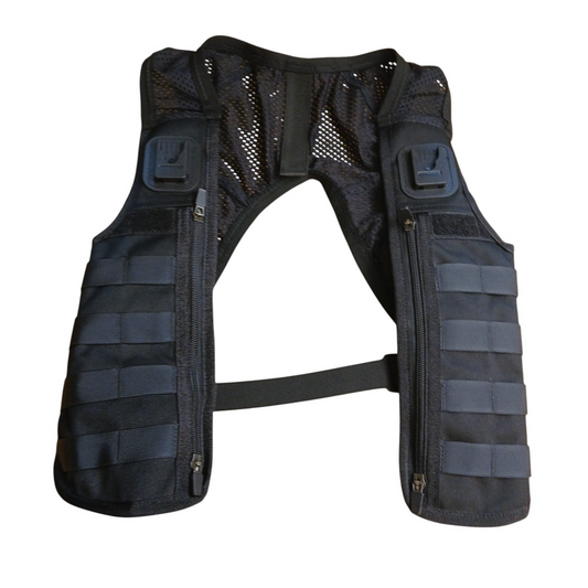 Molle Overt Harness Vest Black Garmentec Small Klickfast Ex Police Tactical