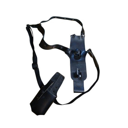 Peter Jones Harness Holster Gun Dock Leather Shoulder Body Strap Gun Police