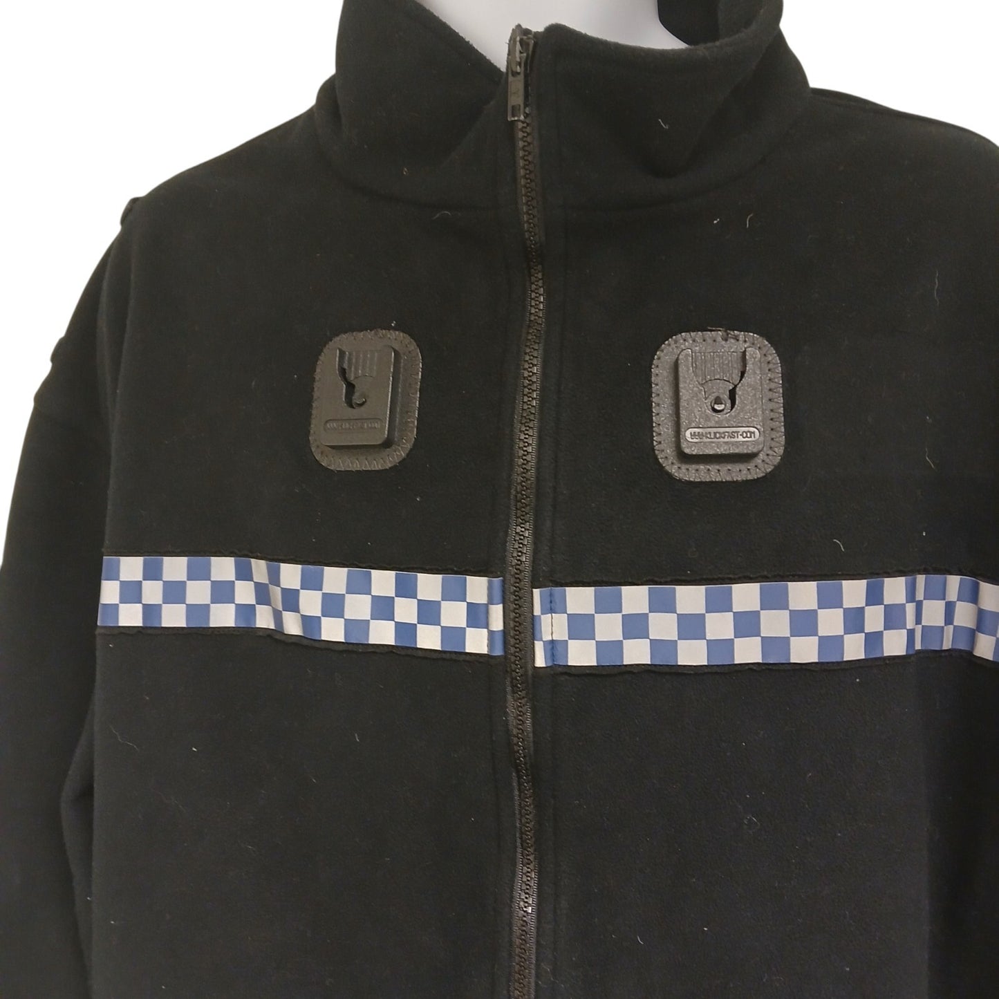 Fleece Jacket Windstopper Police Reflective Klickfast Blue Security Turner Virr