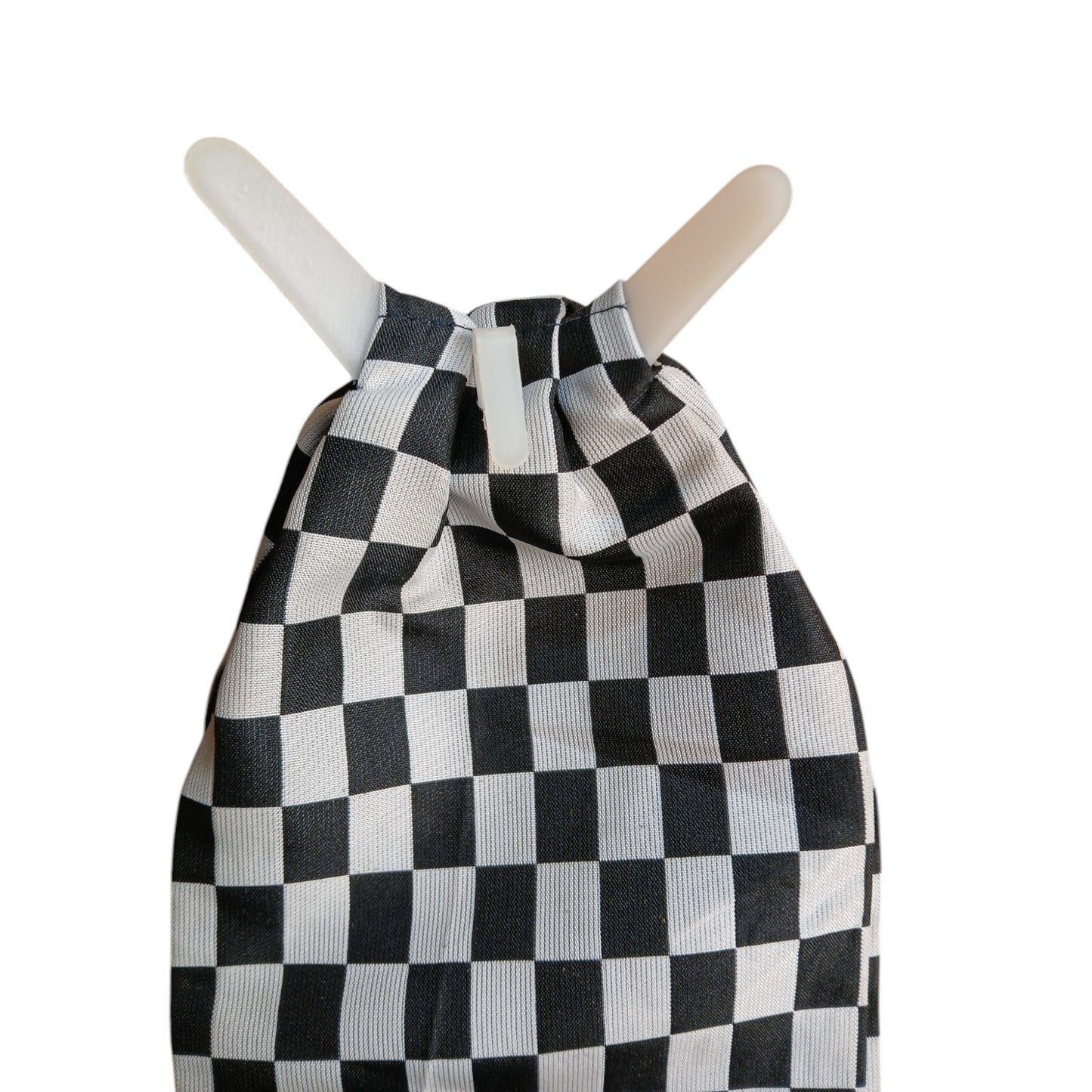 Ex Police Clip On Cravat Ladies Black & White Check Fancy Dress WPC