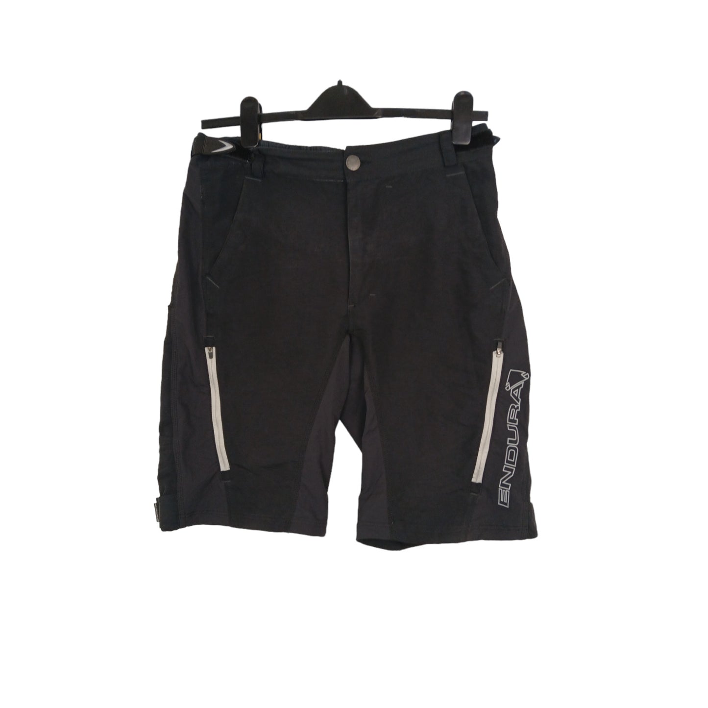 Endura Cycling Shorts Single Track II Black Mountain Bike Mens Ex Police