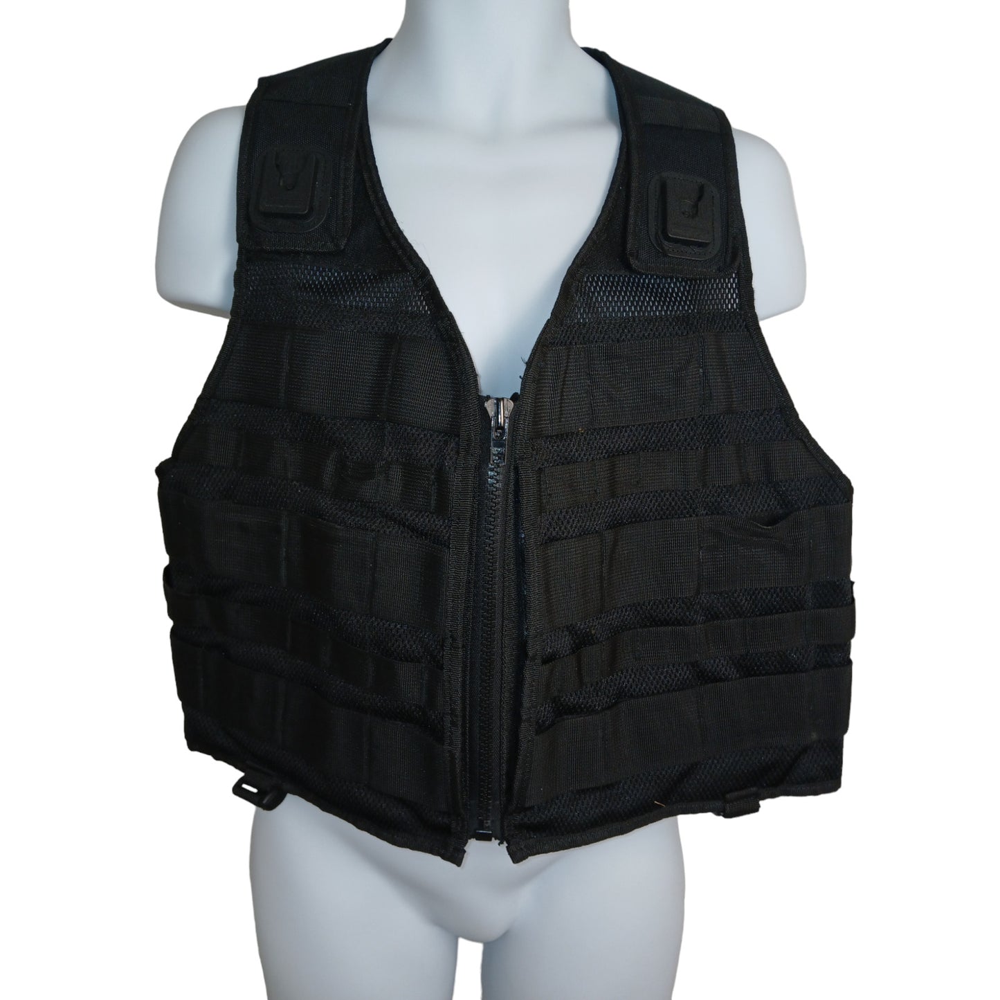 Protec Molle Tactical Vest Black 2x Klickfast Docks Size S Ex Police Security
