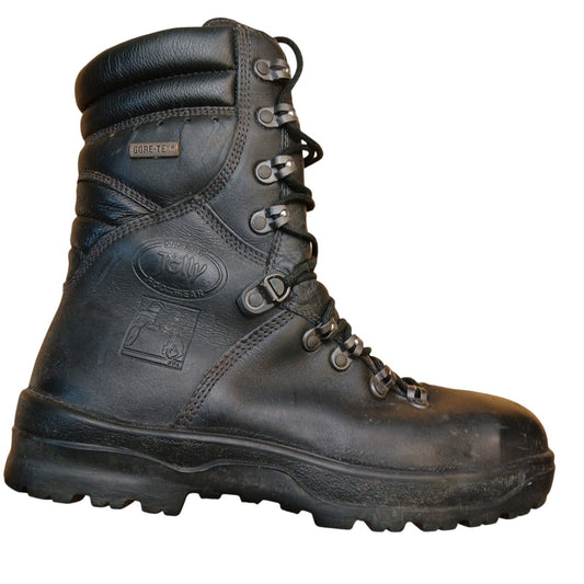 Jolly Ankle Safety Boots Goretex Black Leather Work Laced Size 8 Waterproof