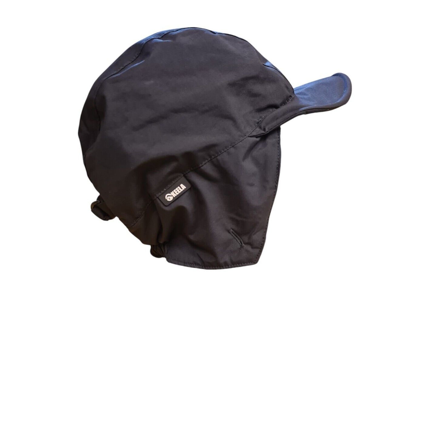 Keela Black Softshell Waterproof Cap Foldable Thermal Hat Winter Hiking Warm