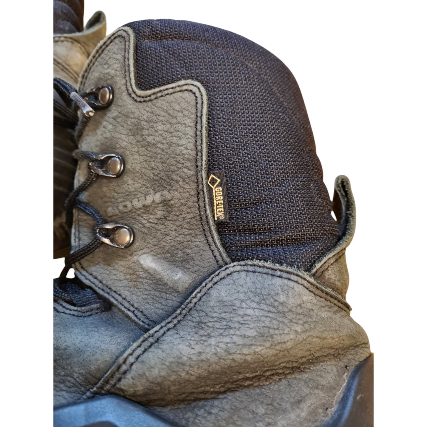 Lowa Goretex Boots Z-8 GTX Leather Size 11 Black Walking Hiking Militaria