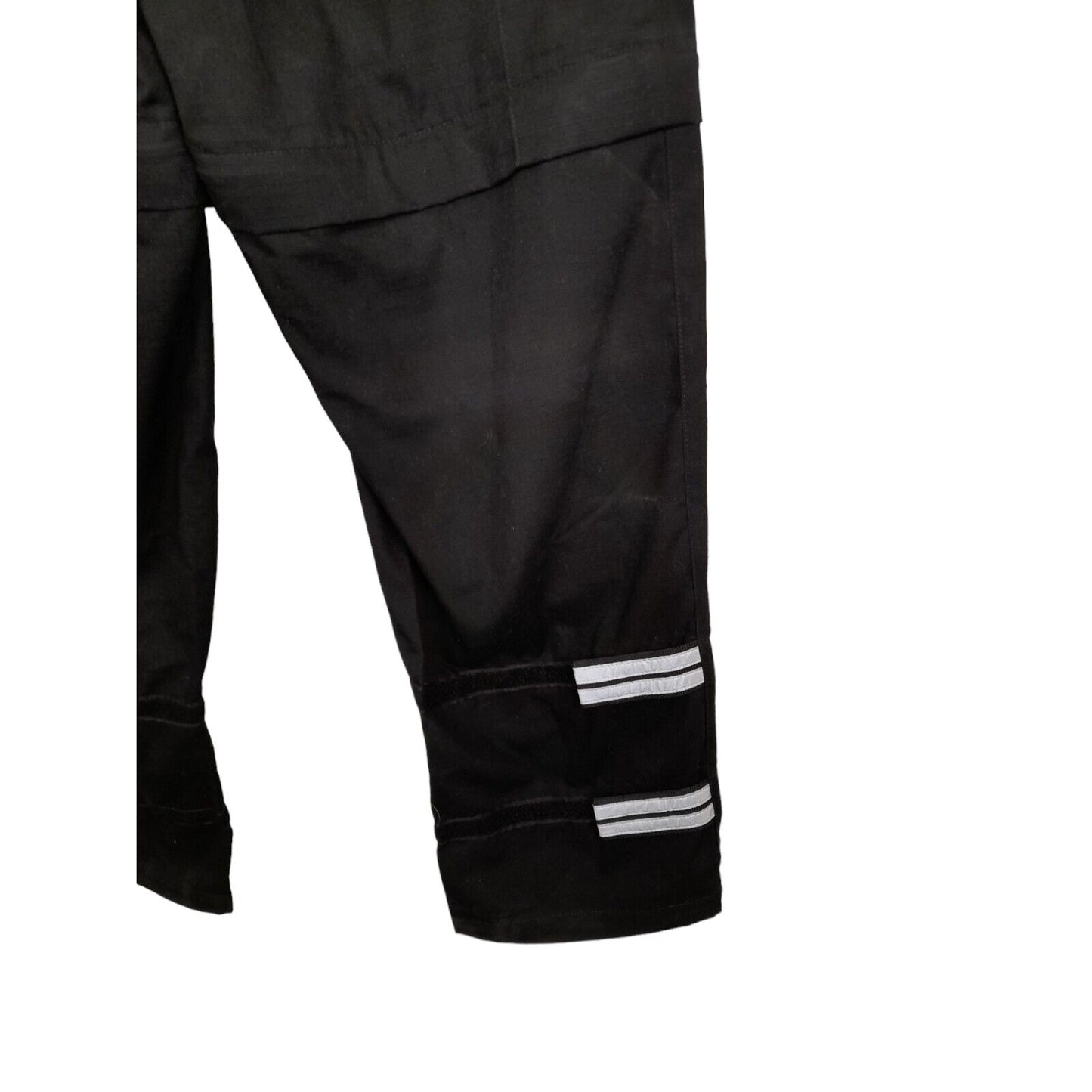 Ripstop Cycling Combat Trousers Black Zip Off Ex Police Mens Cargo Tactical KiT