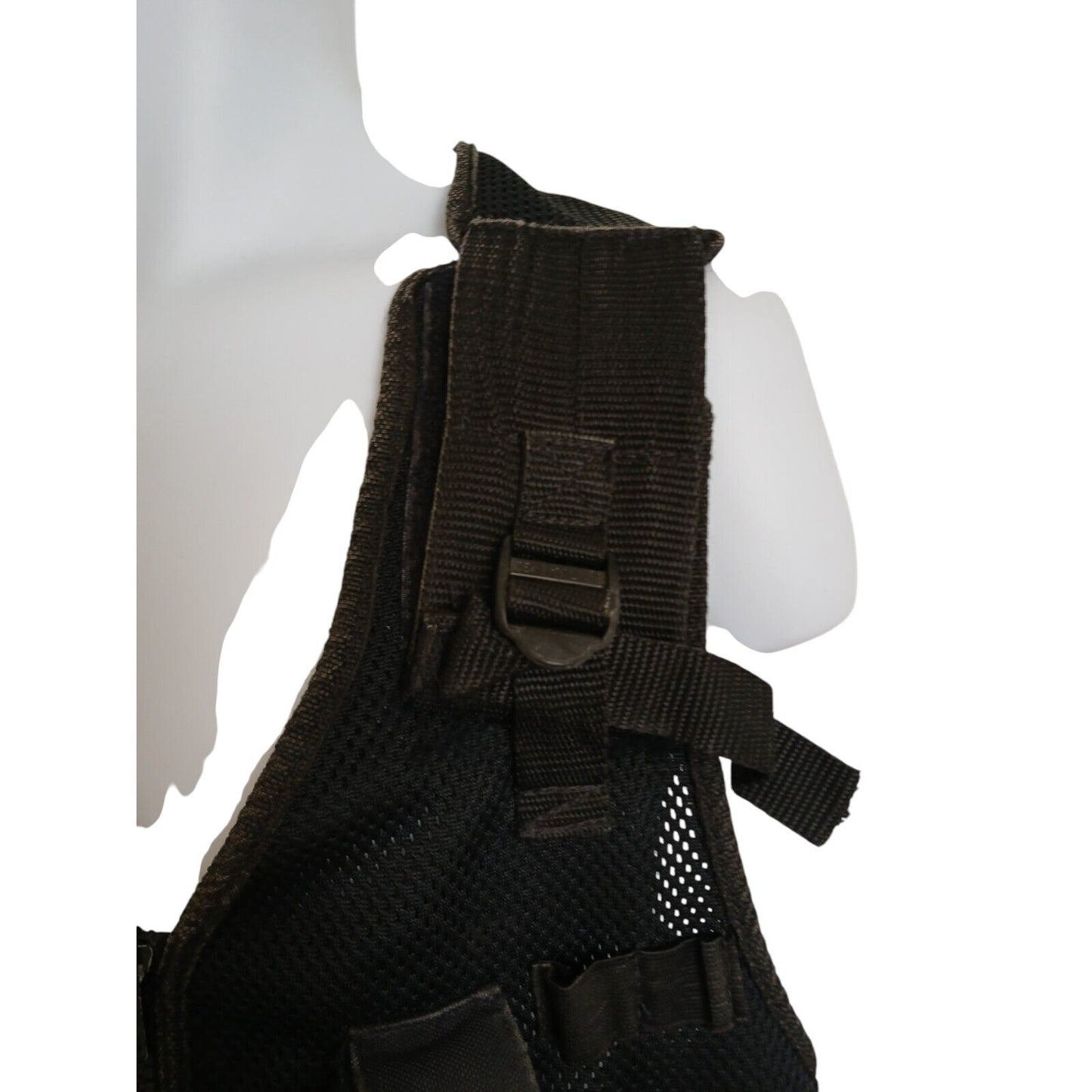 Tactical Vest With integrated Pouches 1 Size Adjustable Security Ex Police Black
