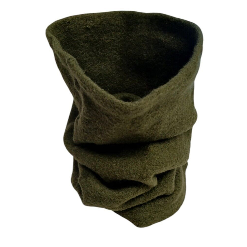 British Military Headover 100% Wool Green Cold Weather Snood Neck Tube Warmer