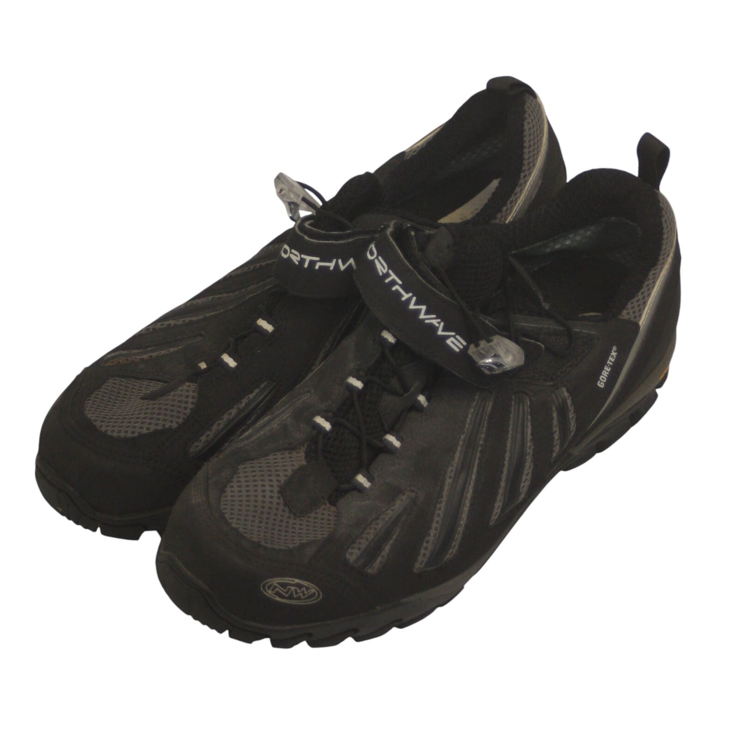 Northwave Cycling Shoes Walk N Hike Vibram 9.5 Black Grey With Cleats Police
