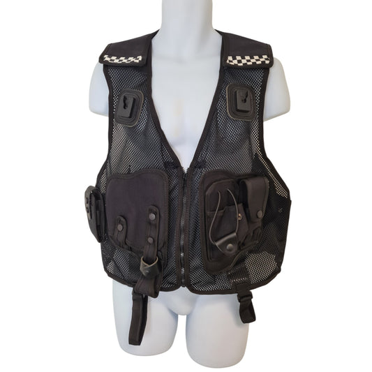 Protec Tactical Vest 600 With Integrated Pouches L Klickfast Checker Secuity