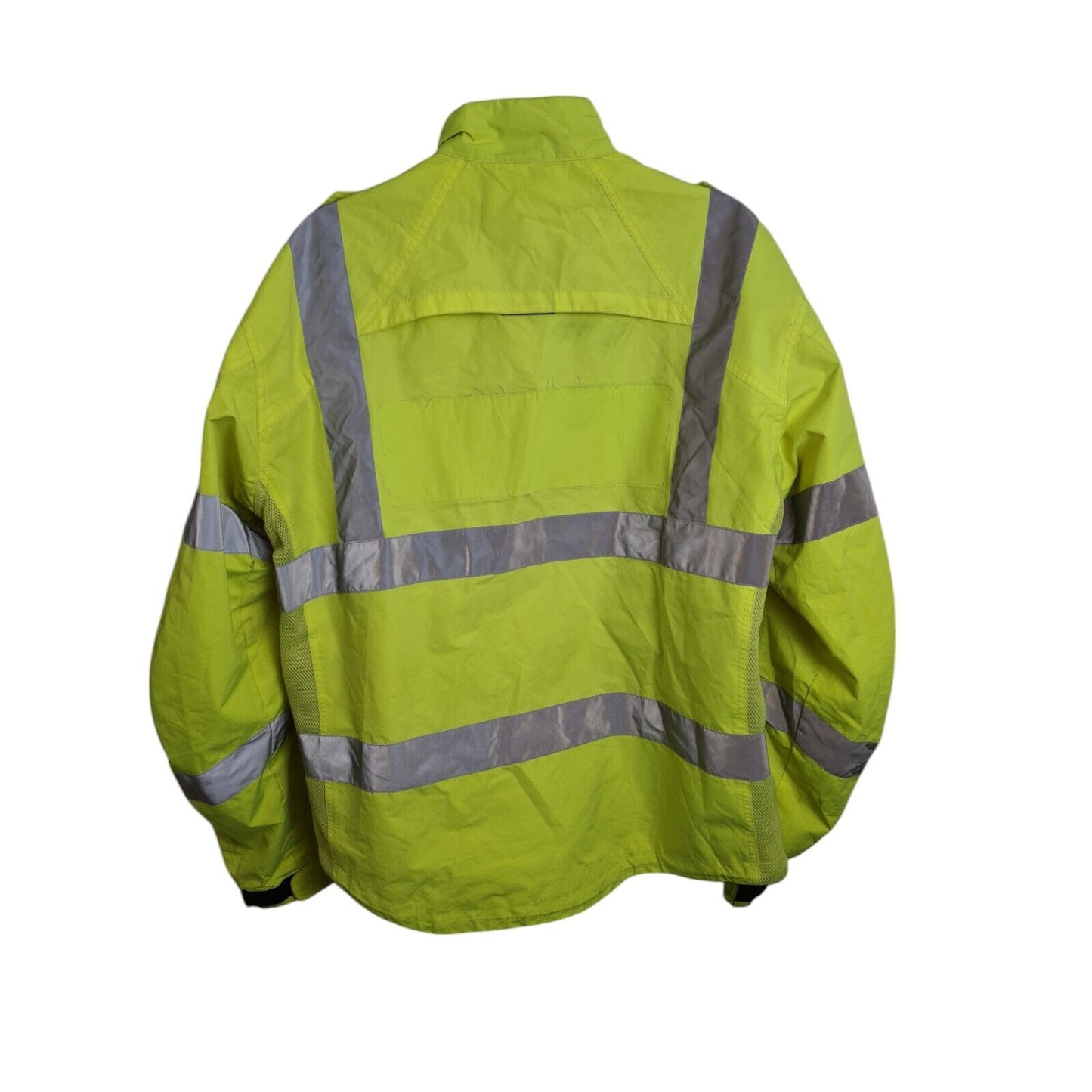 Halvarssons Motorbike Motorcycle Jacket Hi Vis Hi Viz Yellow Coat Winter Police