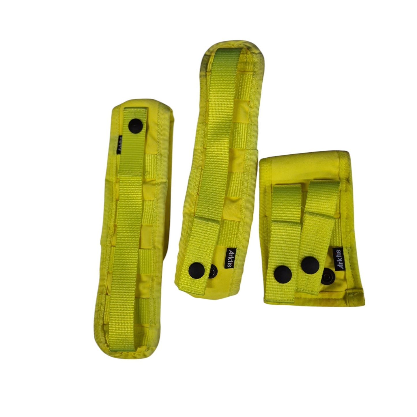 Arktis Molle Hi Vis Hi Viz Yellow Pouches x3 Bundle Ex Police Airsoft Security