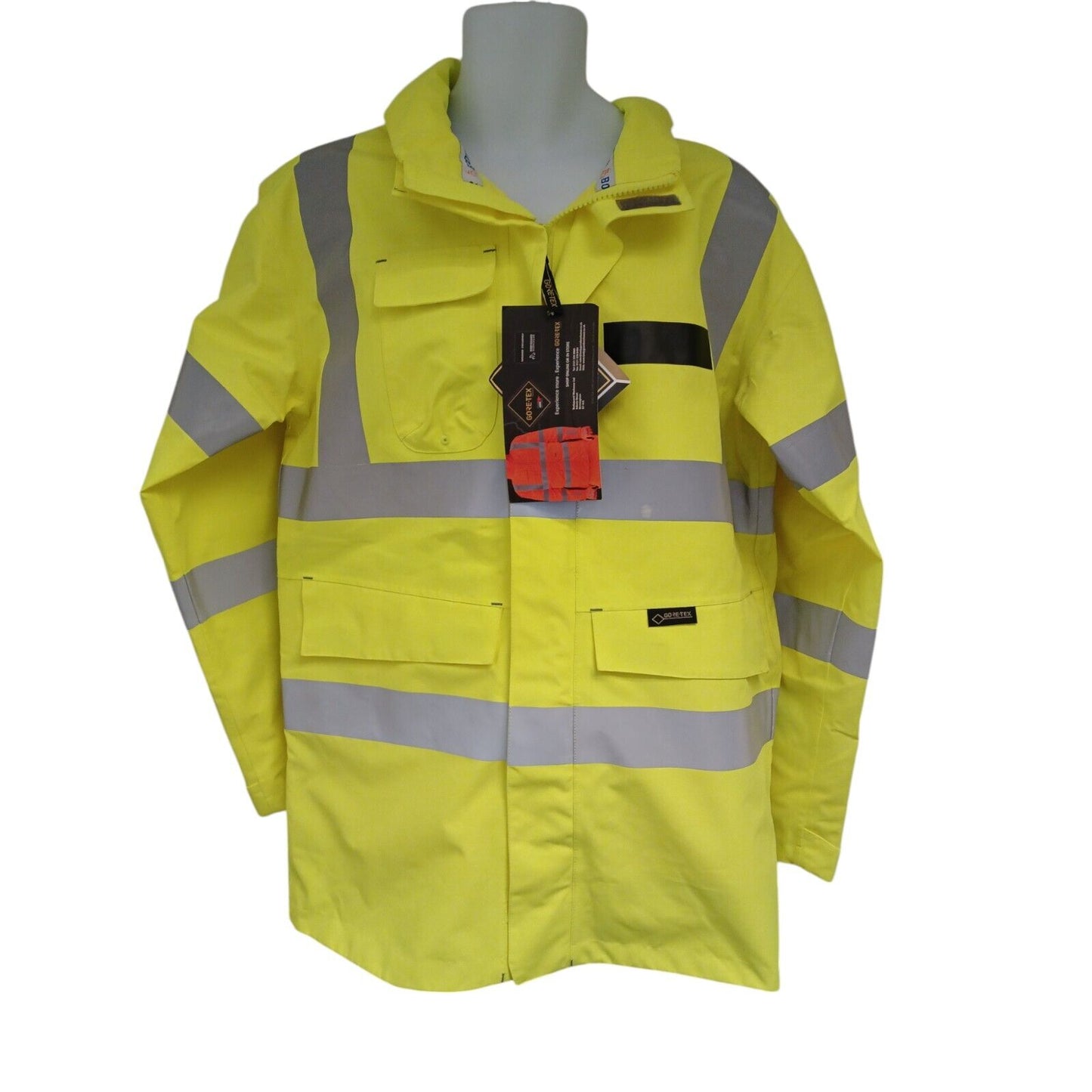 Bodyguard Workwear Goretex Jacket Hi Viz HI Vis 3/4 Length Security Waterproof