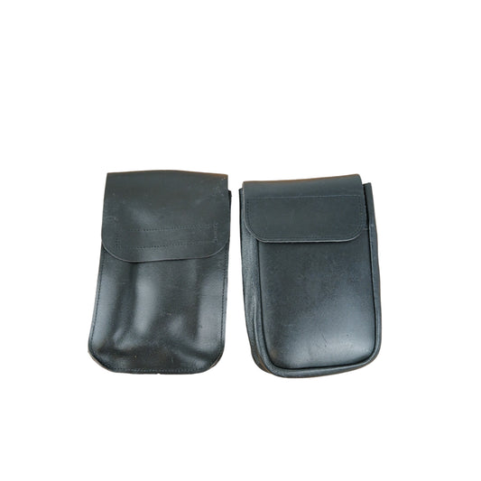 Leather Police Large Document/Kit Pouch Belt Loop Back Security Webbing