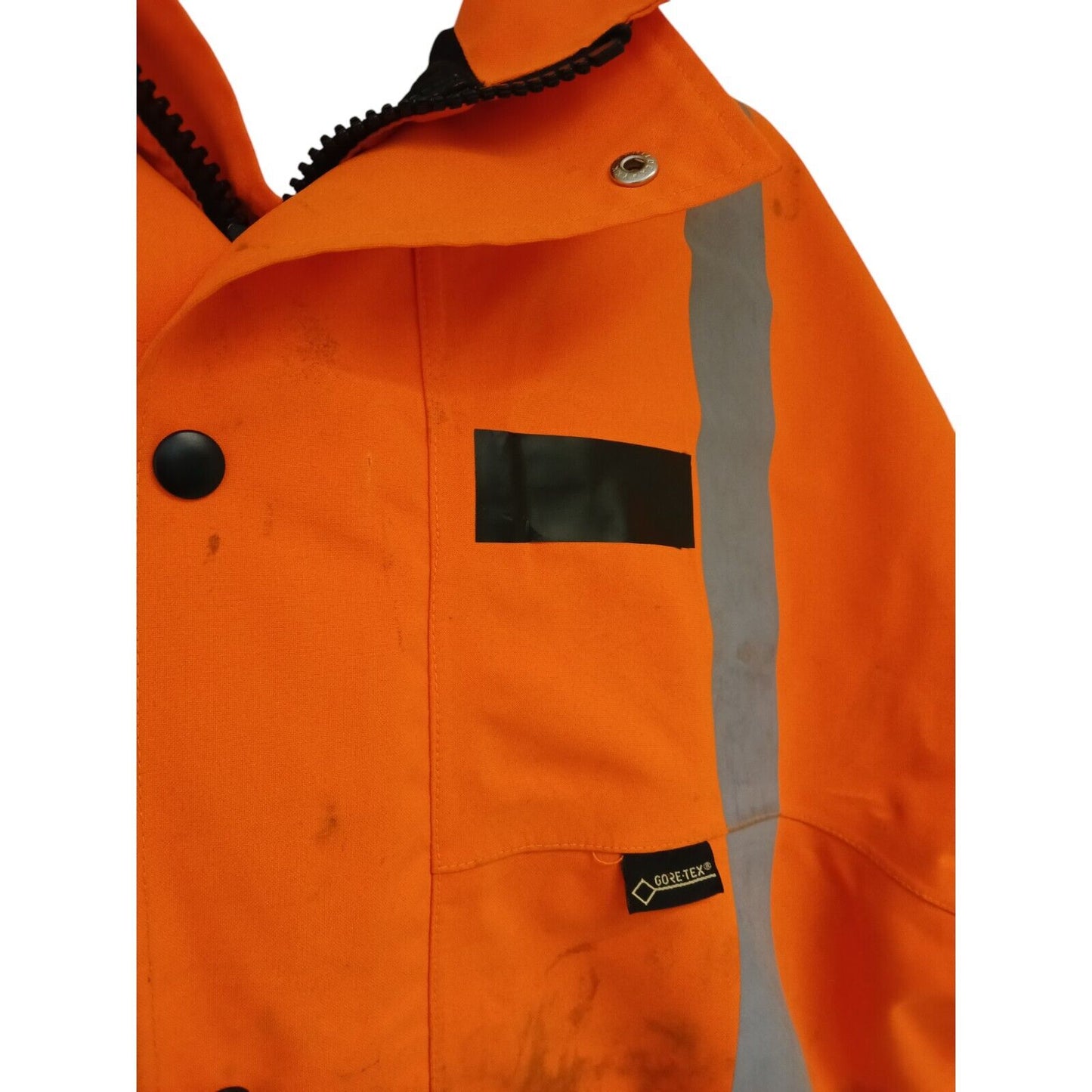 Ballyclare Goretex Hi Vis Hi Viz 3/4 Jacket Waterproof Railway Orange Grade B