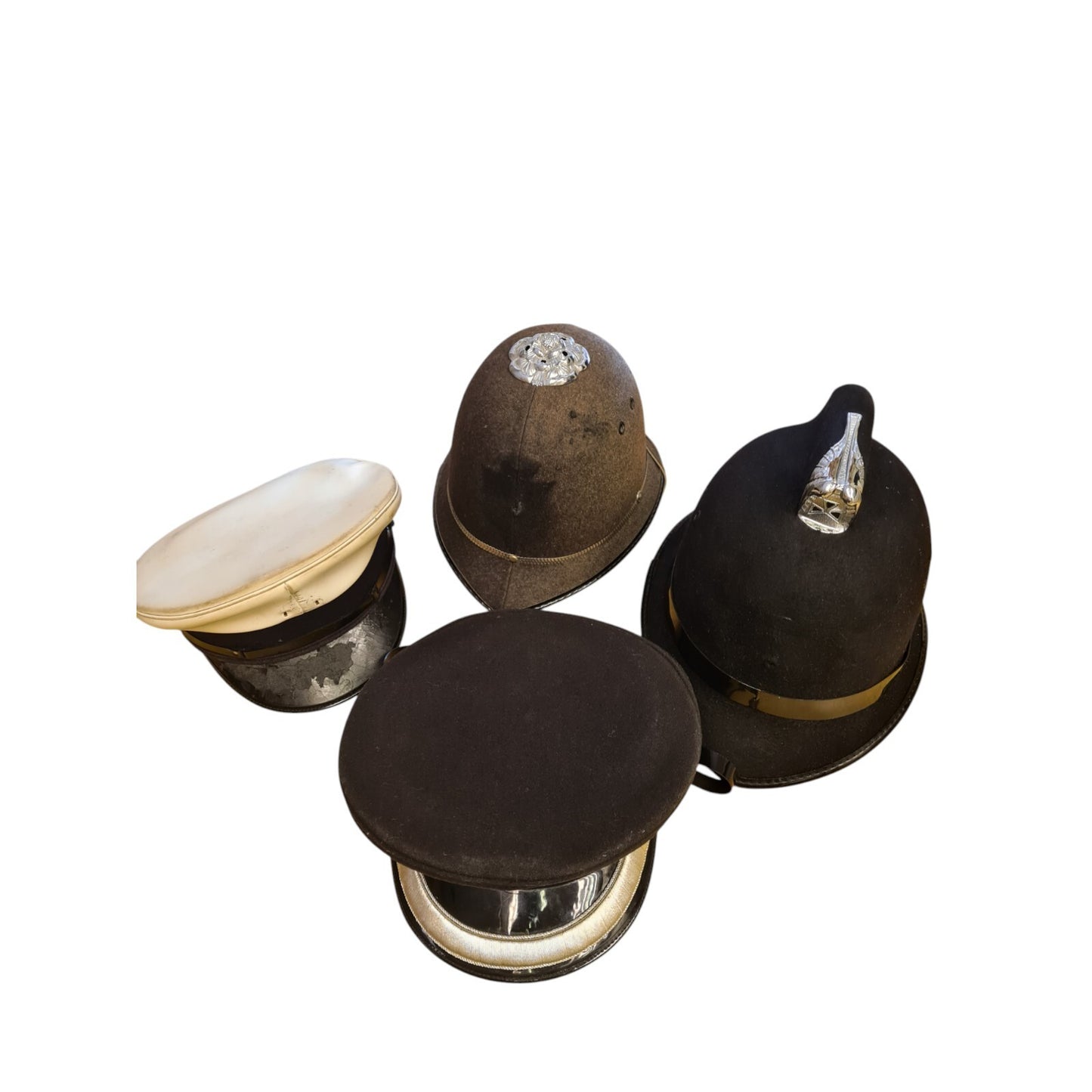 Police Hat Bundle 4 x Superintendent Traffic Rose Top Restorer Film Collector