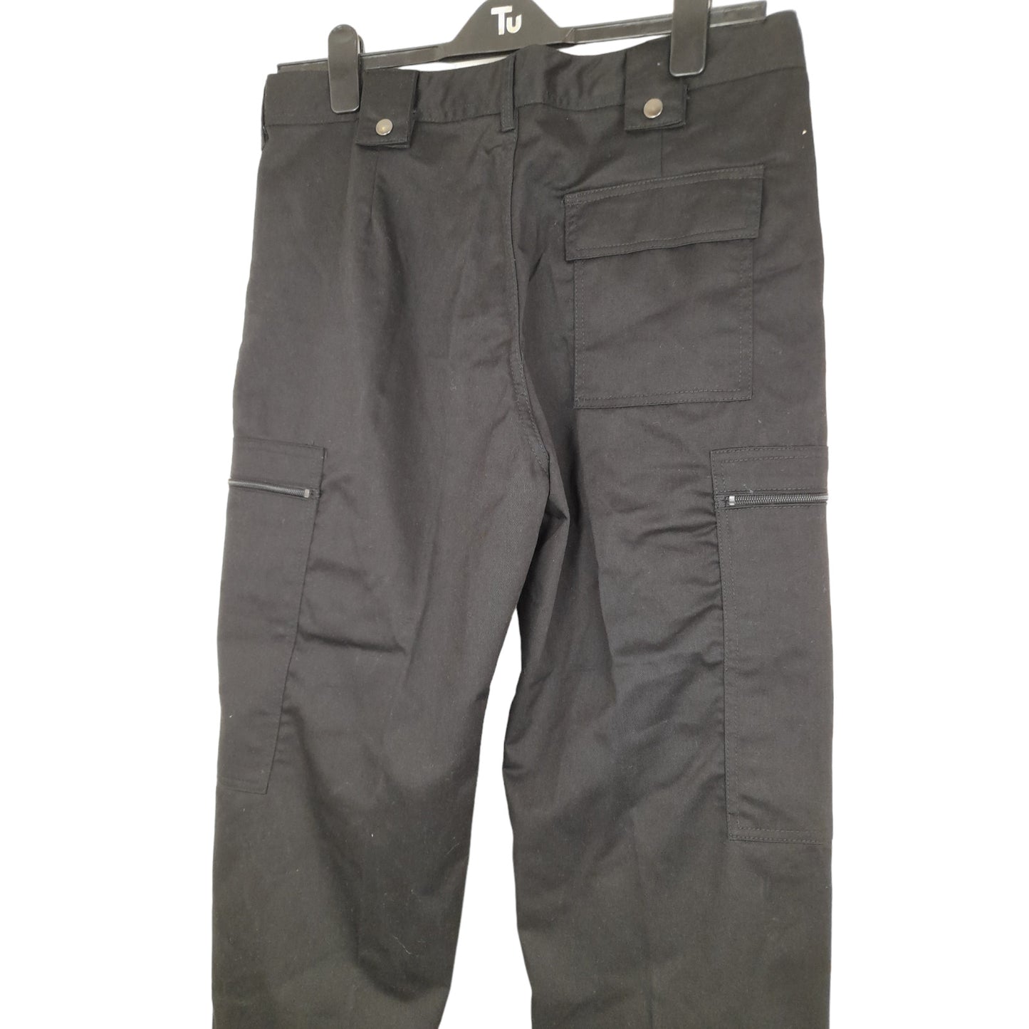 Combat Cargo Trousers Ankle Cuff Dog Handler Security Black Ex Police