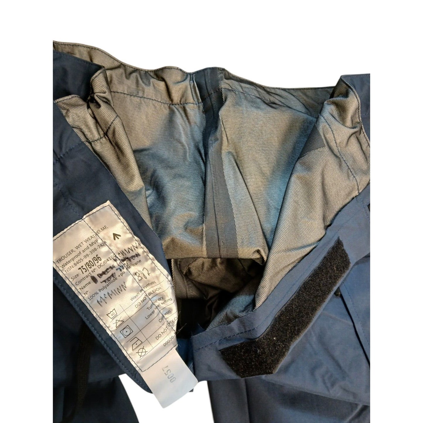 RAF Navy MVP Trousers Goretex Wet Weather Waterproof Blue British Army Military