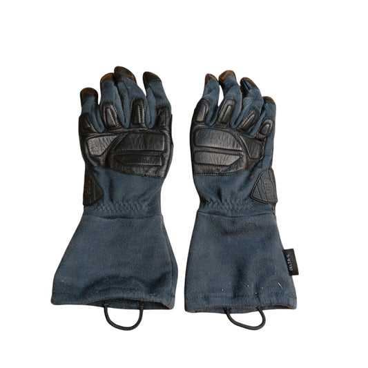 Vega Holster Gloves Delta L Tactical Gauntlet Black Leather With Kevlar Security