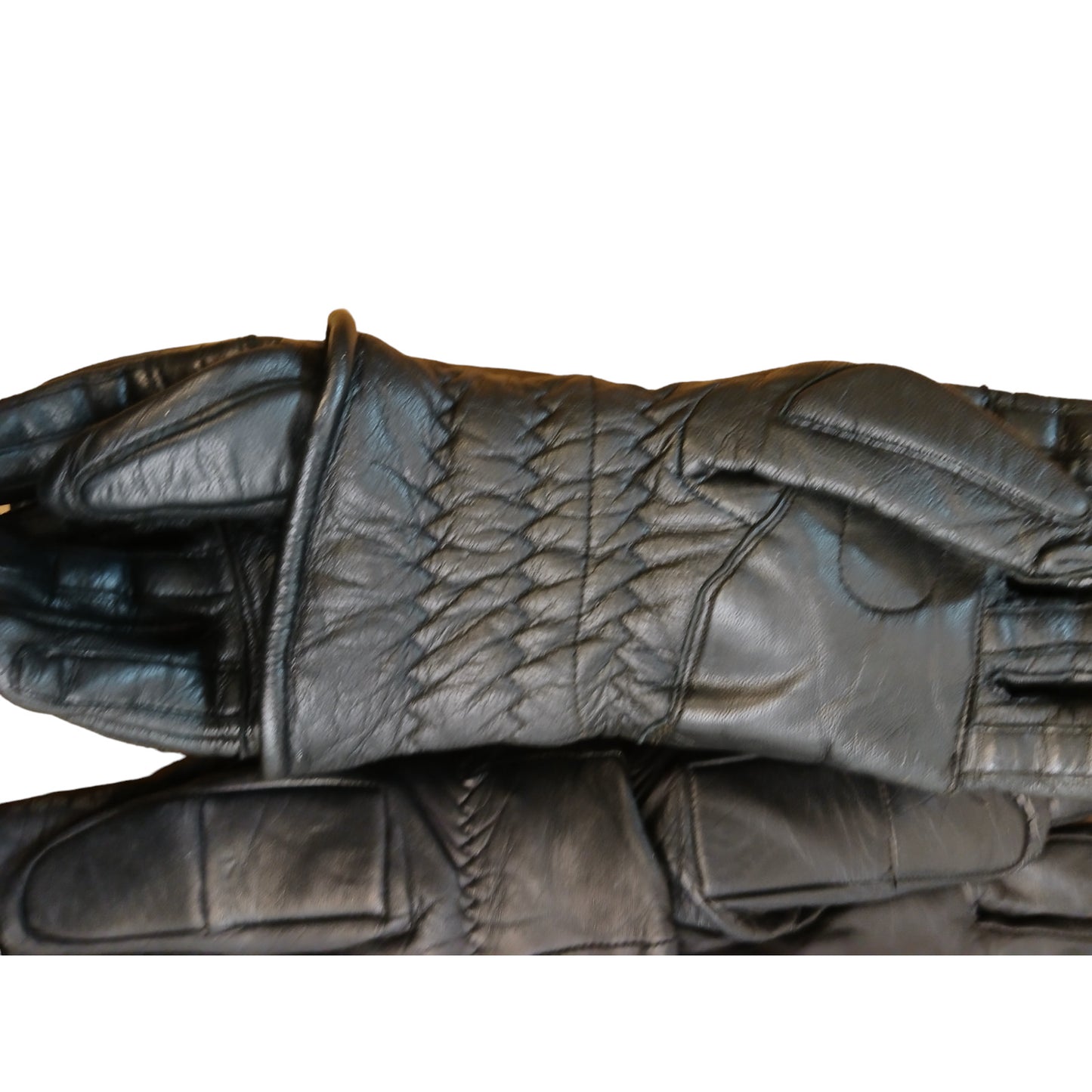 Black Leather Riot Gloves Ex Police Various Sizes Public Order Security