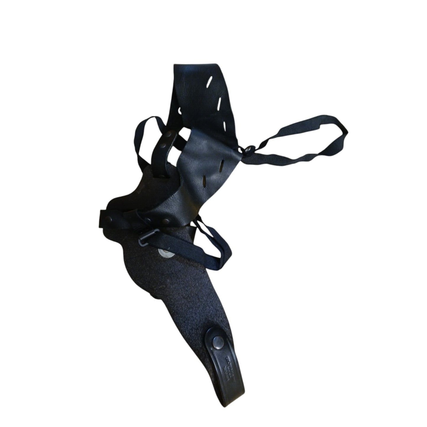 Civil Defence Harness Holster Gun Dock Leather Shoulder Body Strap Gun Police