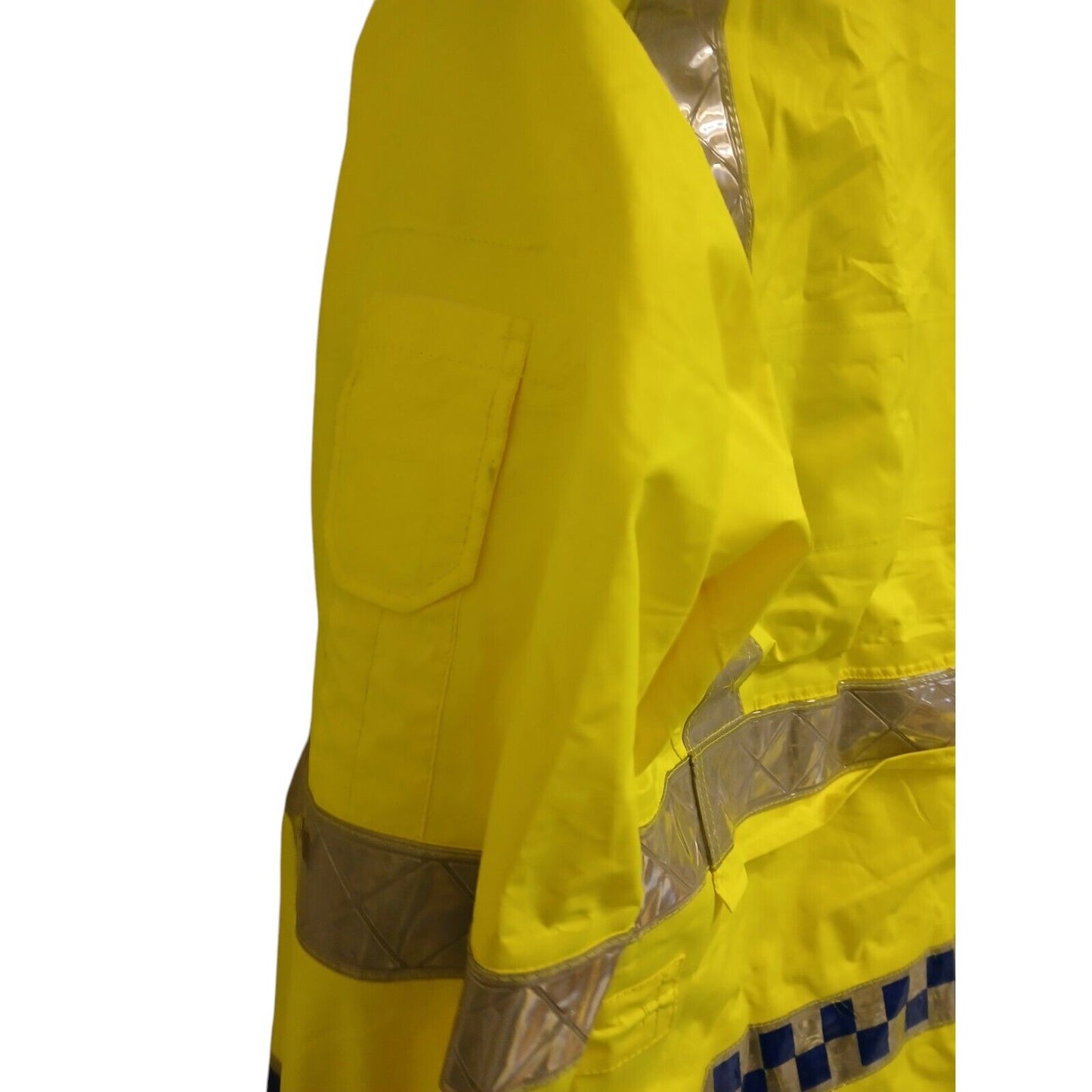 Yaffy Cycling Jacket Hi Vis Hi Viz Waterproof Security Ex Police Emergency Bike