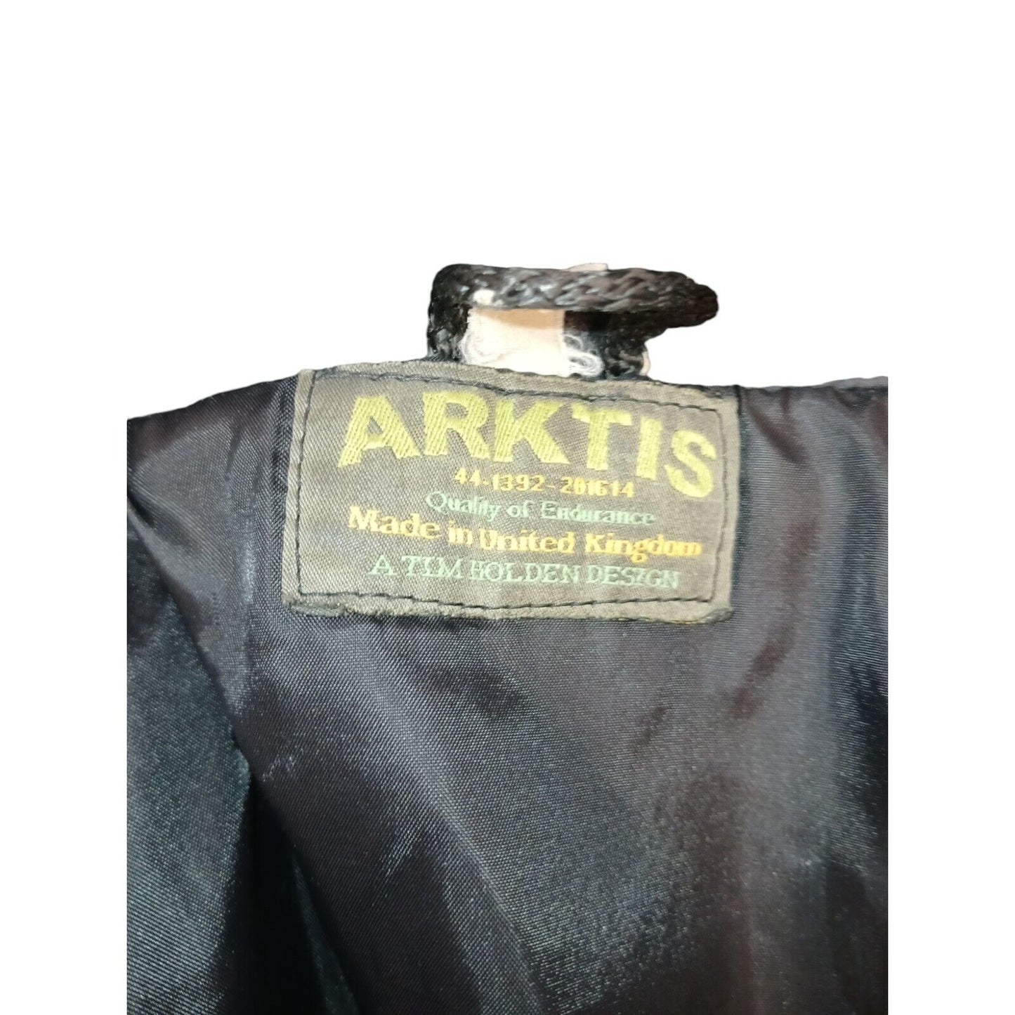 Arktis Ripstop Jacket Coat Medium 3/4 Length Black Ex Police Security Smock M