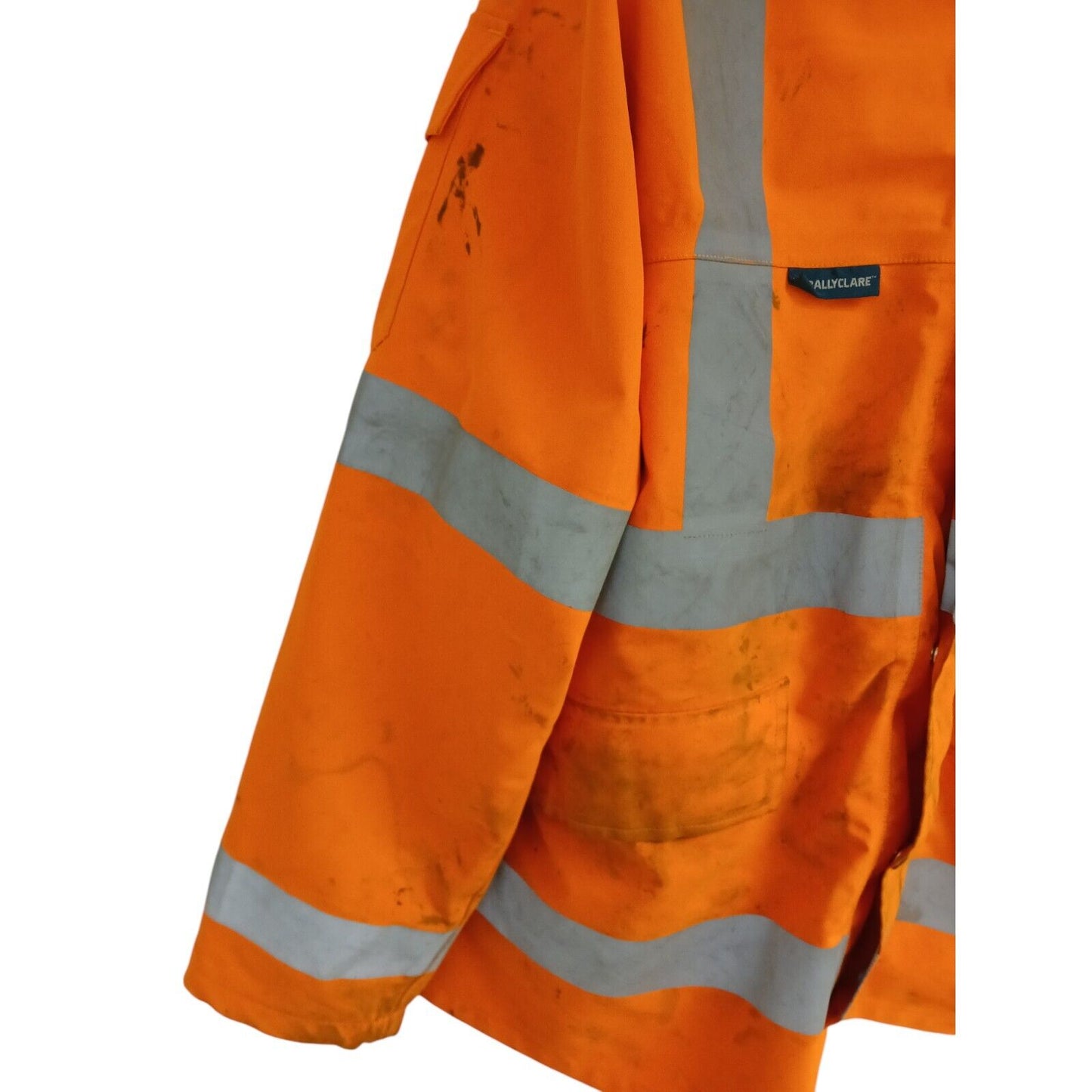 Ballyclare Goretex Hi Vis Hi Viz 3/4 Jacket Waterproof Railway Orange Grade B