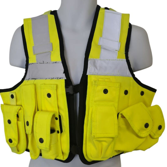 Aegis Engineering Stab Vest Hi Viz Hi Vis With Pouches Cover Buddy-Lok System F