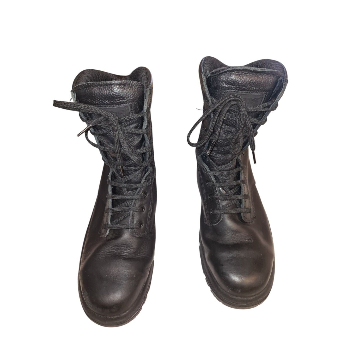 YDS Patrol Boots High Leg Steel Toe Black Leather Security Police Airsoft 10
