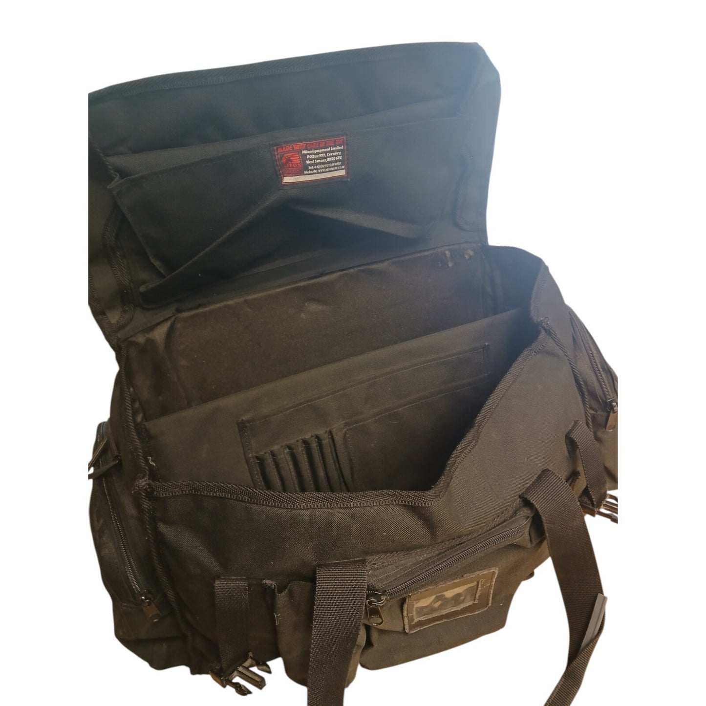 Niton Tactical Police Holdall Equipment Bag Multi Compartment Overnight Black