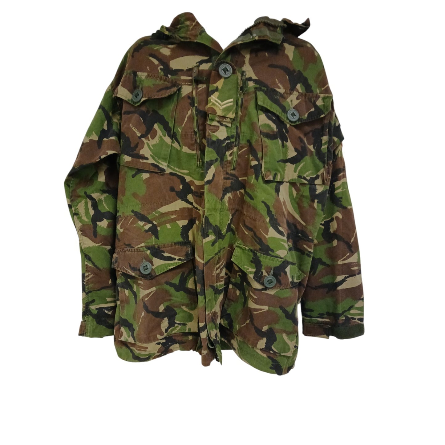 DPM Combat Smock DP Woodland Windproof Wired Hood Coat Jacket Hooded Fishing
