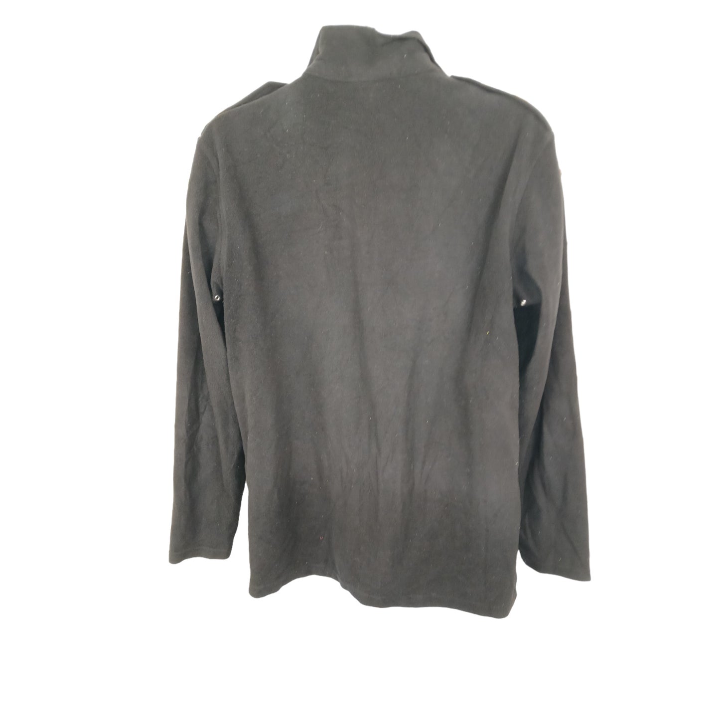 Microfleece 1/4 Zip Top Black Police Security Work Wear Outdoor Uniform Fleece